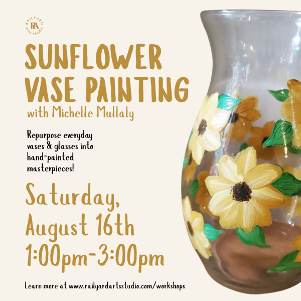 Sunflower Vase Painting