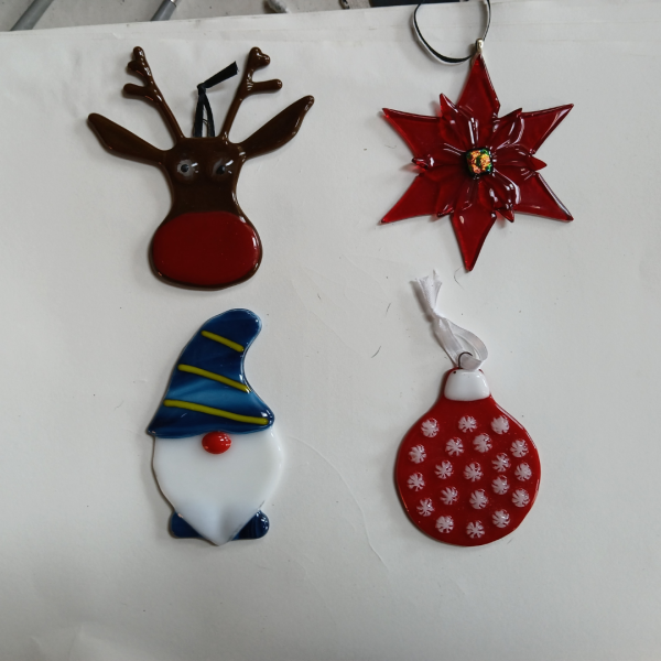 Holiday Fused Glass Ornaments - Image 3