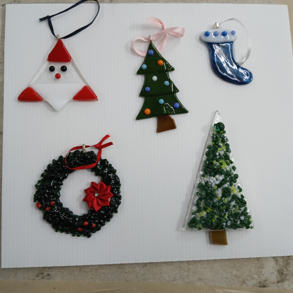 Holiday Fused Glass Ornaments - Image 4