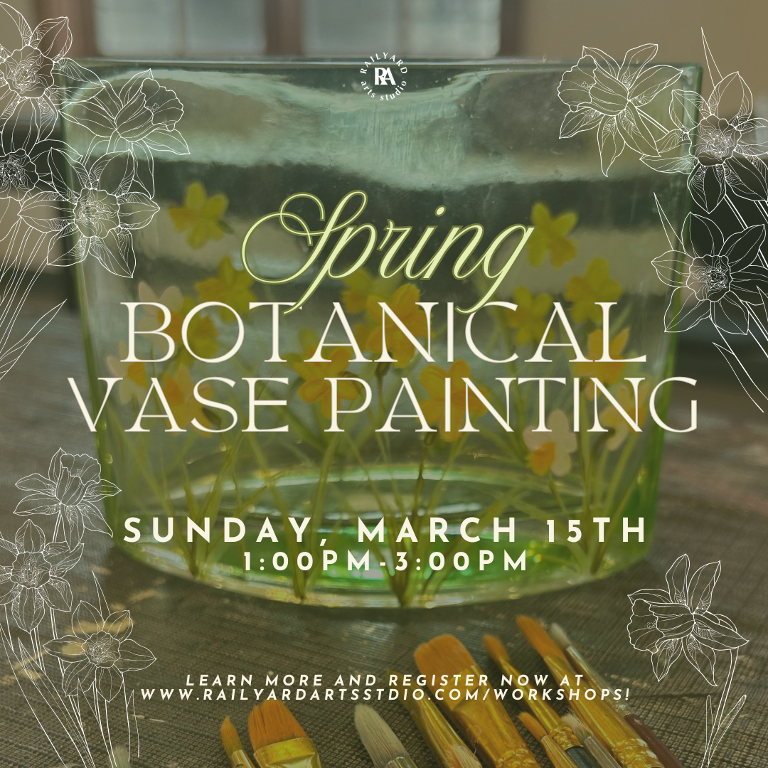 Spring Botanical Vase Painting