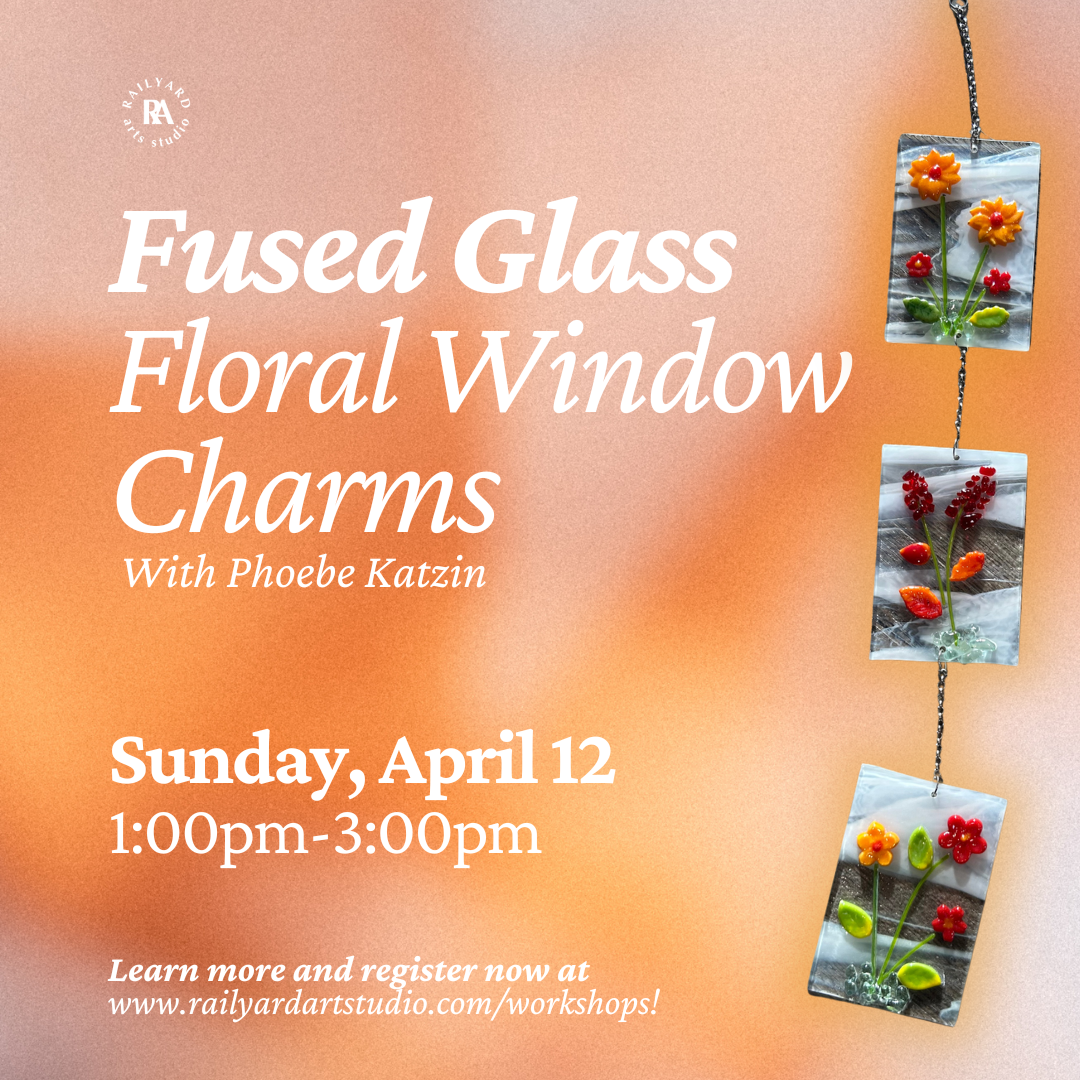 Fused Glass Floral Window Charms