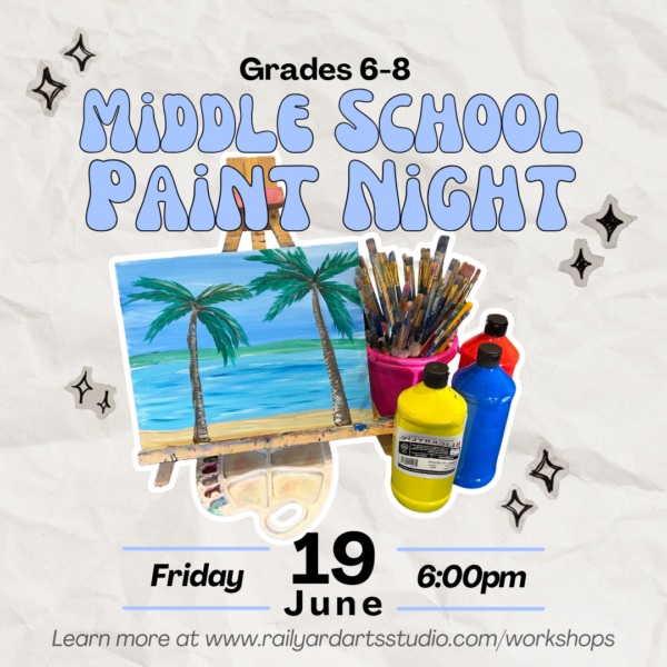 Middle School Paint Night: Paint a Beach  (Grades 6-8)
